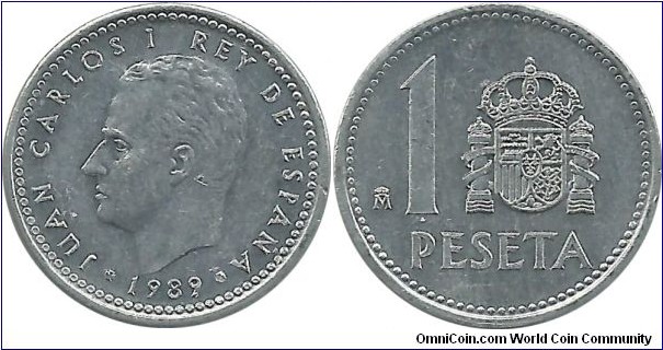 Spain 1 Peseta 1989