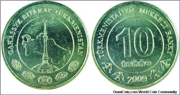 Turkmenistan10Tenge-km98-2009