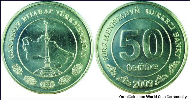 Turkmenistan50Tenge-km100-2009