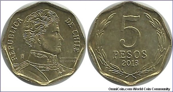 Chile 5 Pesos 2013