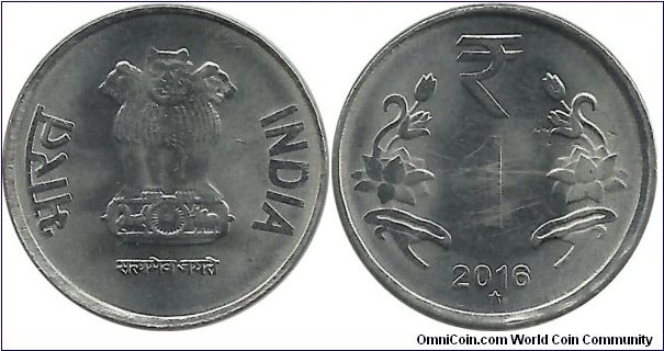 India-Republic 1 Rupee 2016(H)