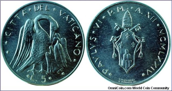 Vatican5Lire-y118-1974