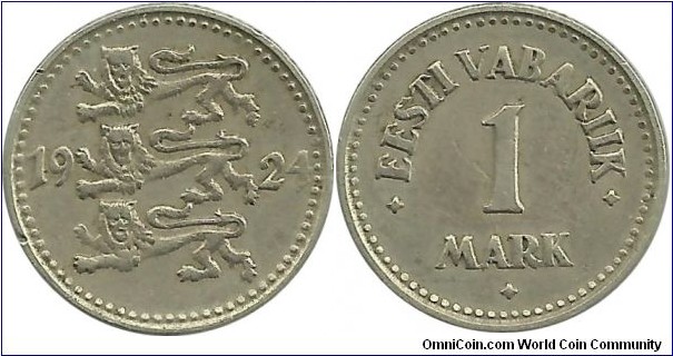 Eesti 1 Mark 1924