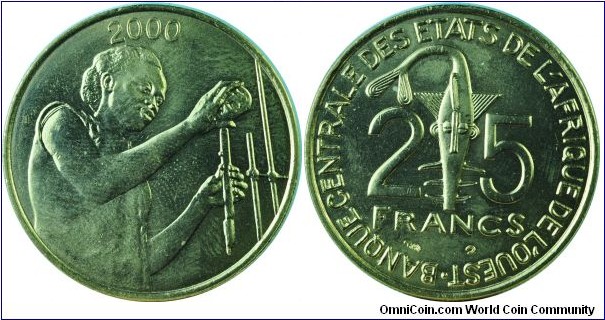 West African25Francs-km9-2000