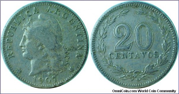 Argentina20Centavos-km36-1907