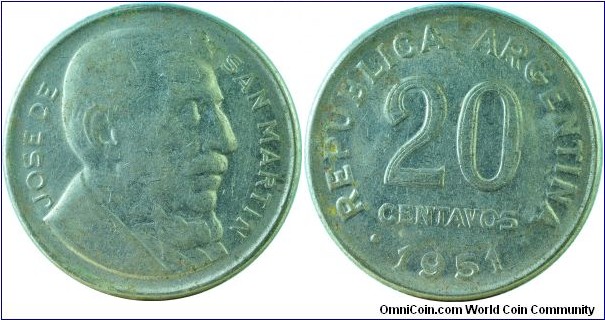 Argentina20Centavos-km48-1951