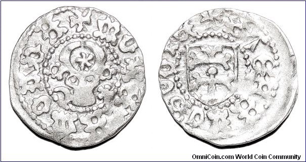 MOLDAVIA (PRINCIPALITY)~AR Groschen 1457-1504 AD. Under Prince: Stefan Musat III~Cel Mare