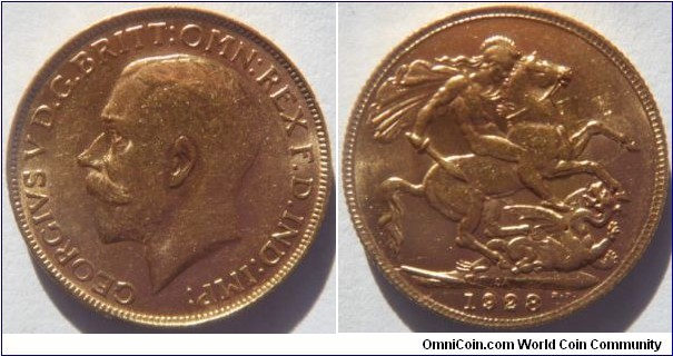 Gold Full Sovereign
SA Mint (Pretoria)
Hern #S343