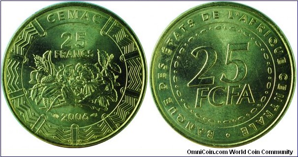 Central African25Francs-km20-2006