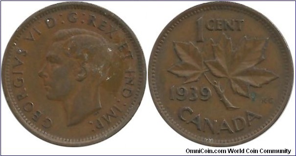 Canada 1 Cent 1939