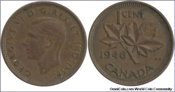Canada 1 Cent 1946