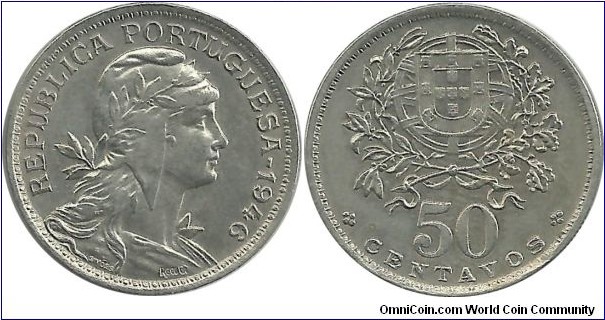 Portugal 50 Centavos 1946