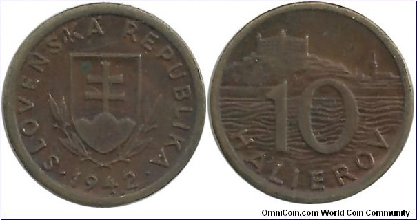 Slovakia 10 Halierov 1942