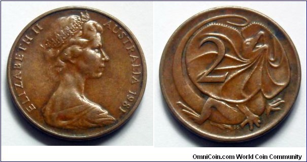 Australia 2 cents.
1981 (II)