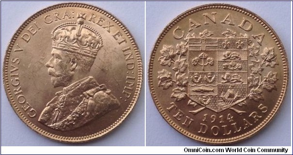1914 Canadian $10 