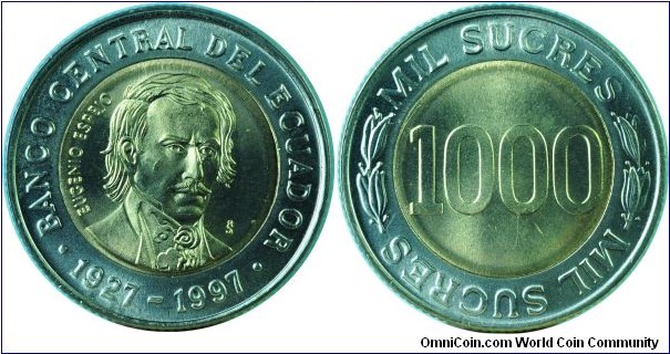 Ecuador1000Sucres-km103-1997