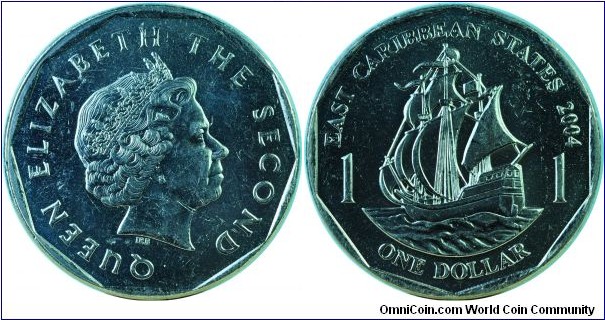 East Caribbean1Dollar-km39-2004