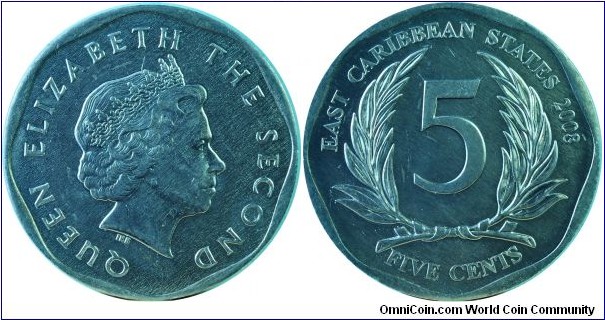 East Caribbean5Cents-km36-2008