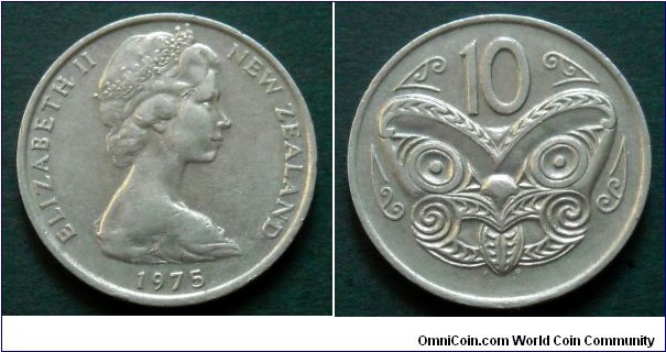 New Zealand 10 cents.
1975