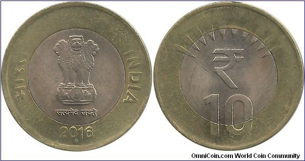 India-Republic 10 Rupees 2016(B)