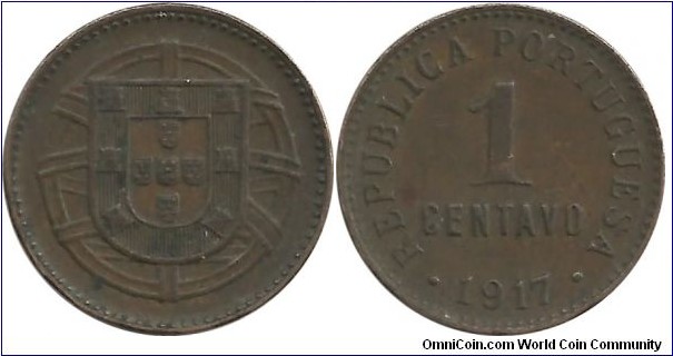 Portugal 1 Centavo 1917