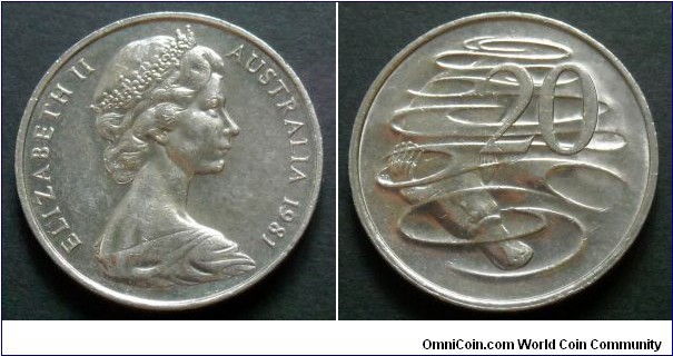 Australia 20 cents.
1981