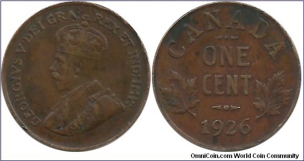 Canada 1 Cent 1926