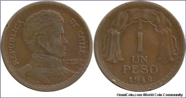 Chile 1 Peso 1948
