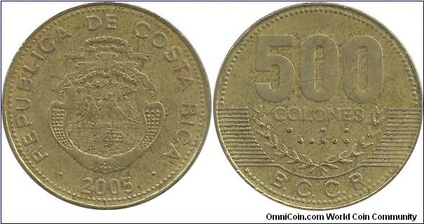 CostaRica 500 Colones 2005