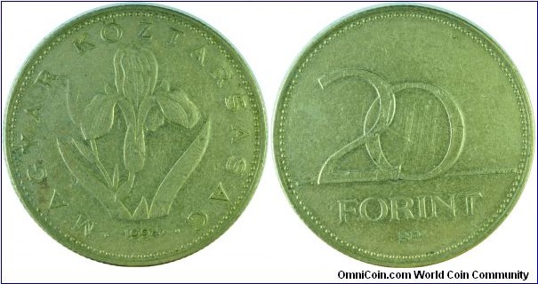 Hungary20Forint-km696-1994