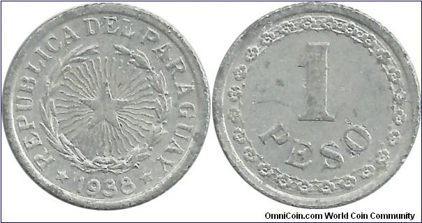 Paraguay 1 Peso 1938