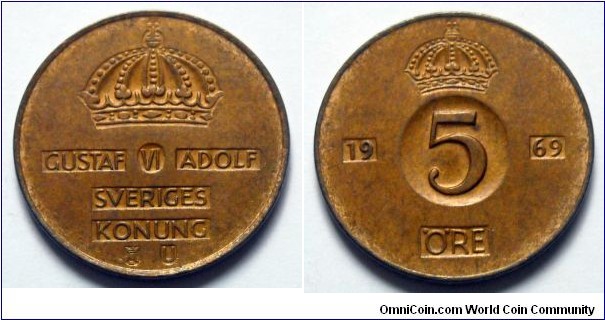 Sweden 5 ore.
1969