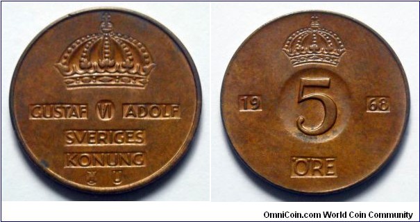 Sweden 5 ore.
1968