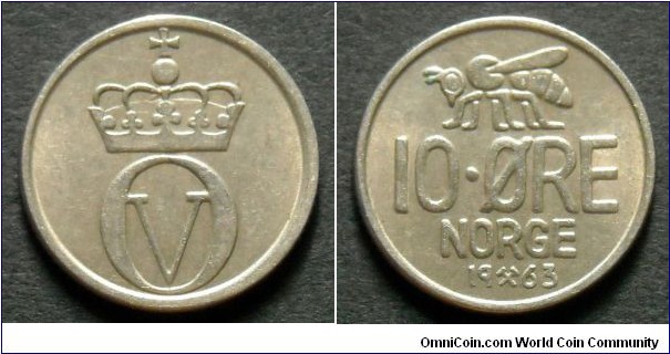 Norway 10 ore.
1963