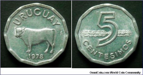 Uruguay 5 centesimos.
1978