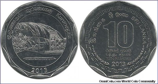 SriLanka 10 Rupees 2013-Districts of Sri Lanka Series-Kurunegala