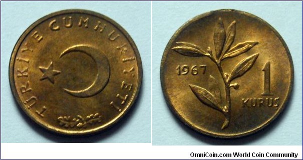 Turkey 1 kurus.
1967