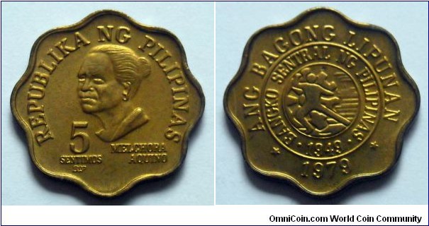 Philippines 5 sentimos.
1979