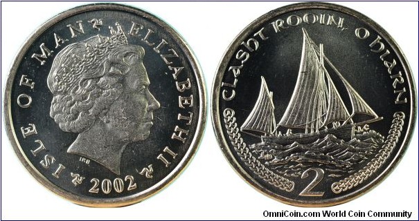 Isle of Man2Pence-Sailboat-km1037-2002