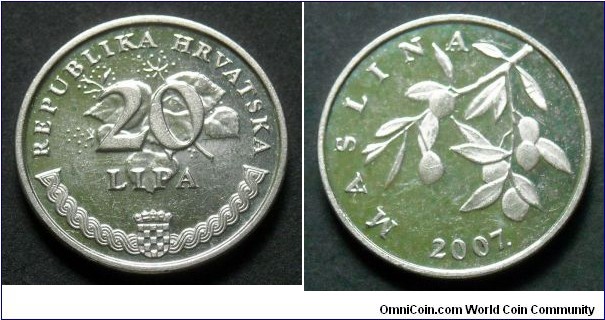 Croatia 20 lipa.
2007