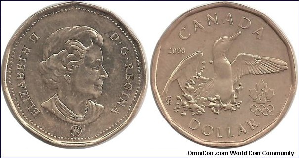 Canada 1 Dollar 2008 - Summer Olympic Games in Beijing-China