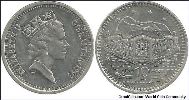 Gibraltar 10 Pence 1993