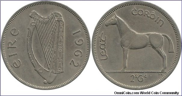 Ireland ½ Crown 1962