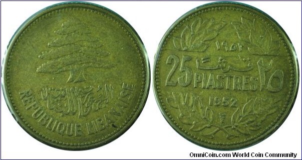 Lebanon25Piastres-km16.1-1952