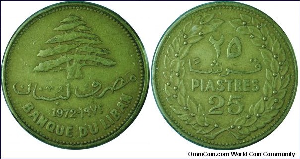 Lebanon25Piastres-km27.1-1972