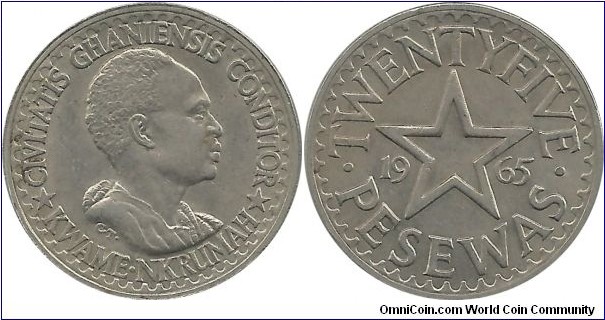 Ghana 25 Pesewas 1965