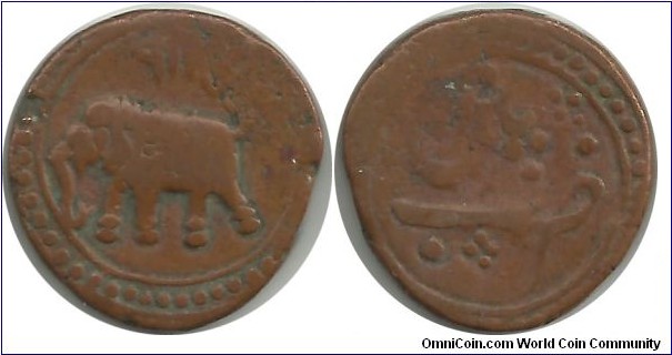 India PrincelyState Mysore ½ Paisa AM1216(1787)