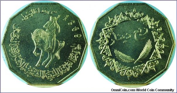 Libya0.25Dinar-horse&rider-km26-(1369)2002