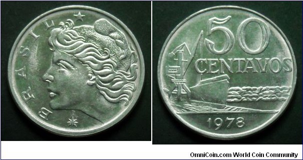 Brazil 50 centavos.
1978