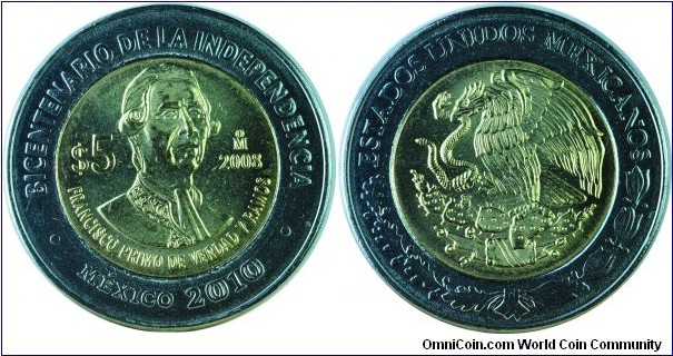 Mexico5Pesos-FranciscoVerdadY Ramos- km900-2008